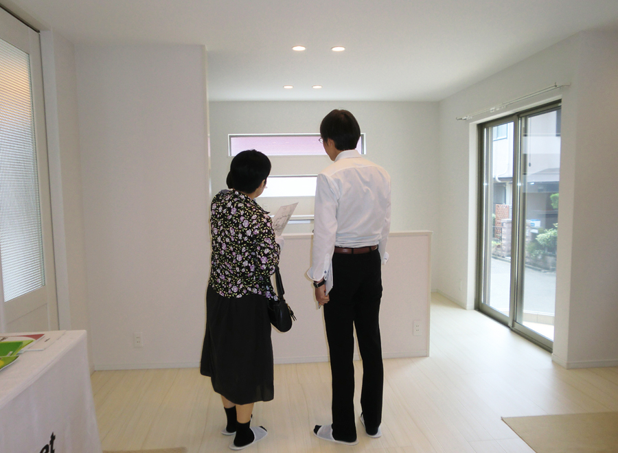 高槻市氷室町 完成見学会&相談会の様子