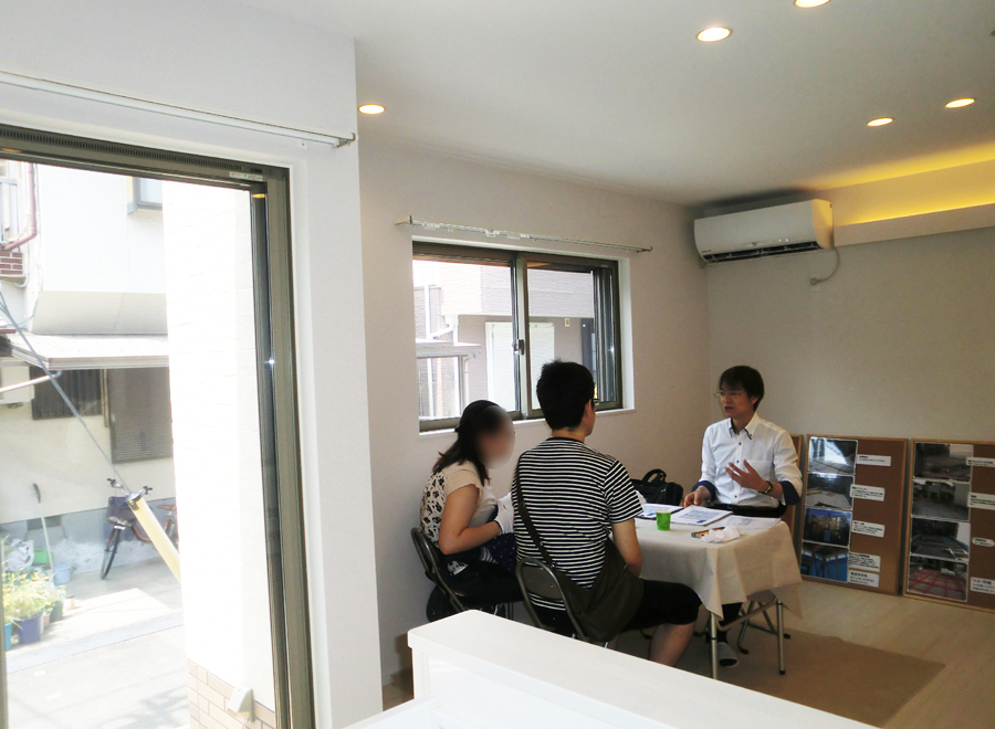 高槻市氷室町 完成見学会&相談会の様子