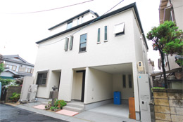 33坪 完全分離型二世帯住宅 3階建ての家 大阪市 K様邸