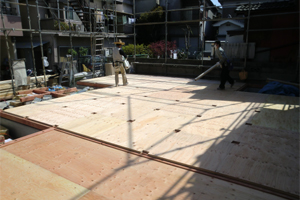 大阪市　Ｋ様邸 床の構造用合板