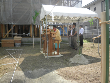 子育て世代の家　八幡市　Ｋ様邸　地鎮祭