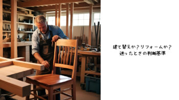 建て替えか？リフォームか？ 迷ったときの判断基準